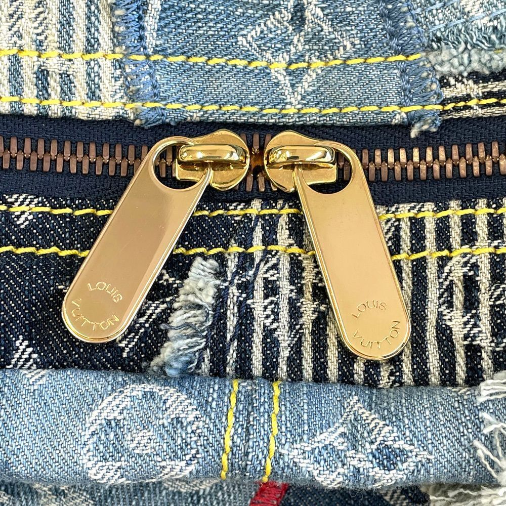 Louis Vuitton Monogram Denim Patchwork Bowery Tot… - image 7